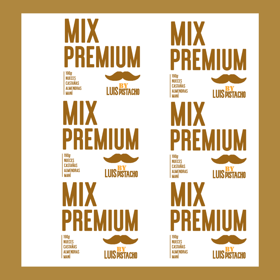 Etiqueta de la línea Mix Premium